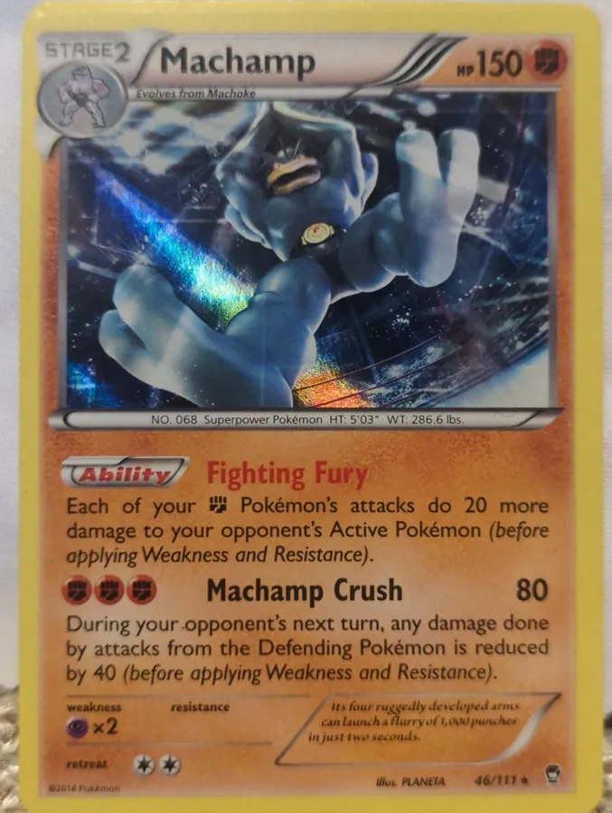 Furious Fists Machamp [Holo] Pokémon card